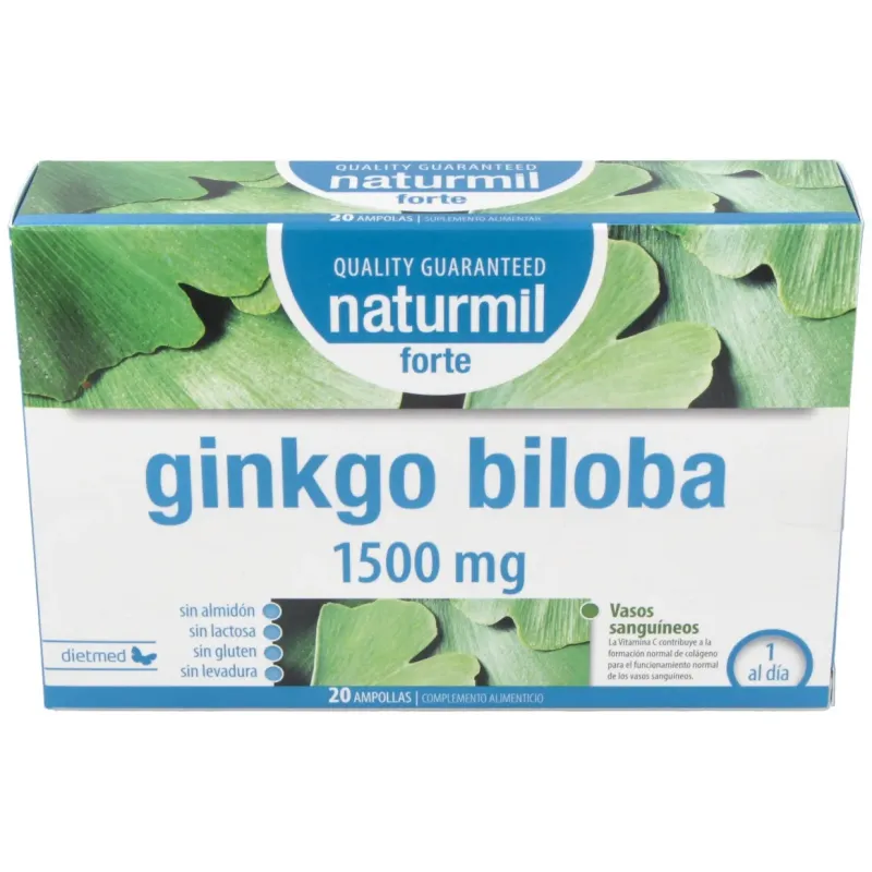 Dietmed ginkgo biloba forte 1500mg 20 ampollas | Farmacia Barata Dietmed ginkgo biloba forte 1500mg 20 ampollas | Farmacia Barata