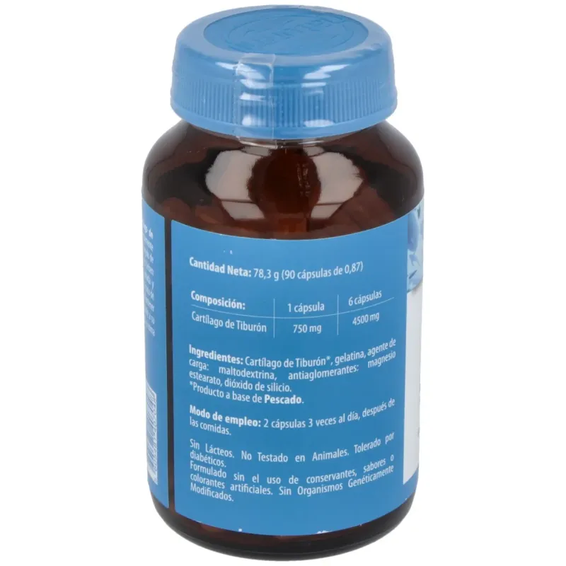 Cartilago de tiburon 750mg. 90cap. | Farmacia Barata