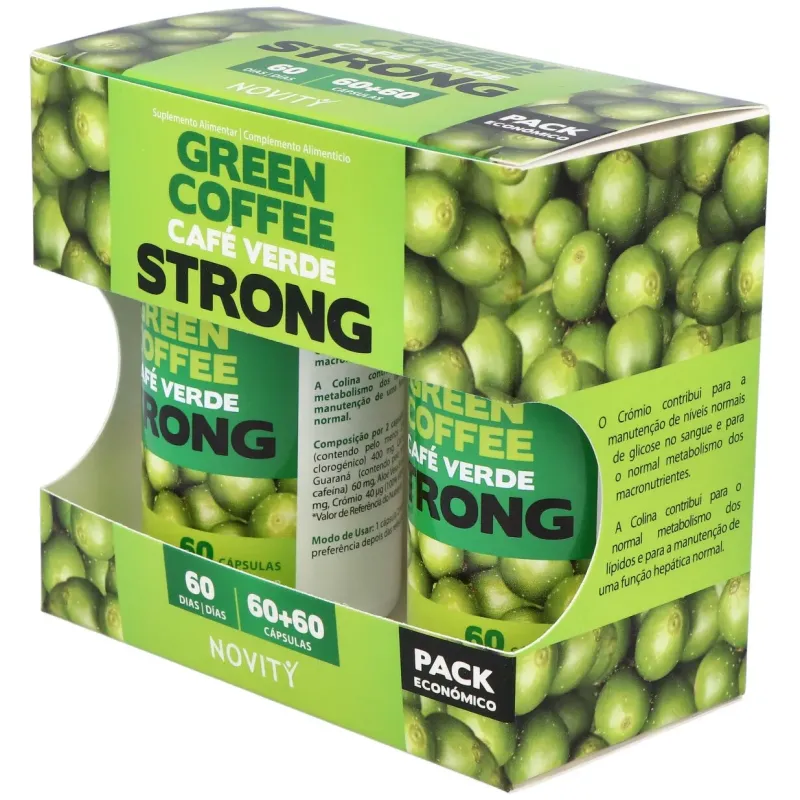 Cafe verde strong pack 2x60cap. | Farmacia Barata