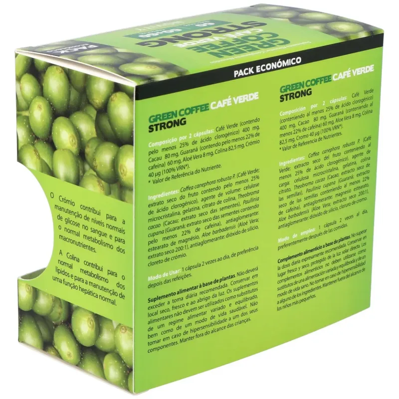 Cafe verde strong pack 2x60cap. | Farmacia Barata