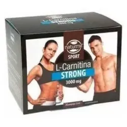 Naturmil l-carnitina strong 3000 mg 20 ampollas de 15 ml