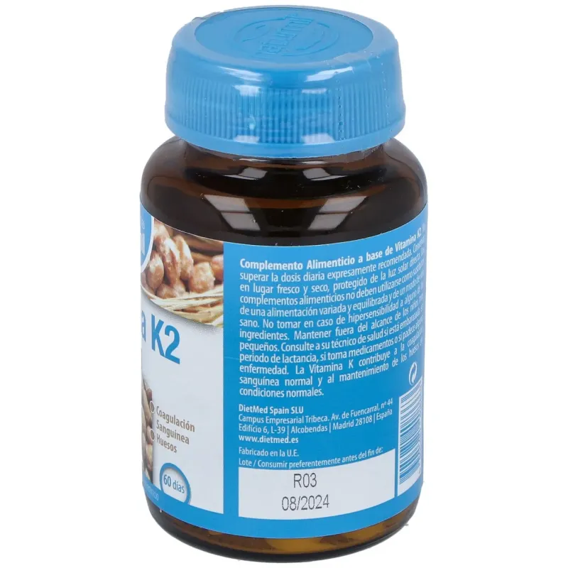 Naturmil vitamina k2 100mg 60comp | Farmacia Barata Naturmil vitamina k2 100mg 60comp | Farmacia Barata