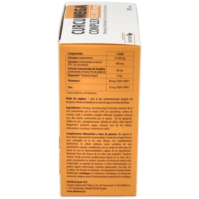 Dietmed curcumega complex 30uds | Farmacia Barata