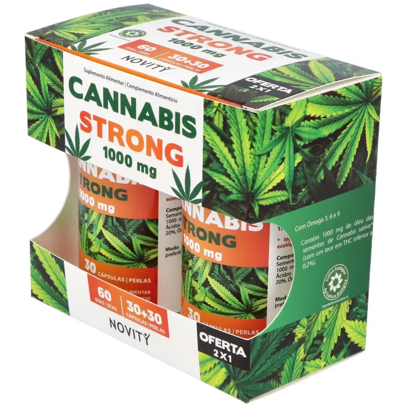 Cannabis strong 1000mg. 30+30cap. | Farmacia Barata Cannabis strong 1000mg. 30+30cap. | Farmacia Barata