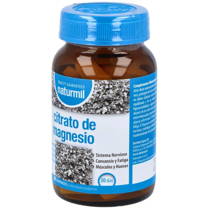 Naturmil citrato de magnesio 60comp | Farmacia Barata