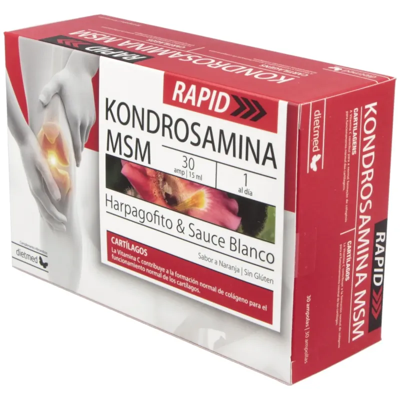 Dietmed kondrosamina msm rapid 30 ampollas | Farmacia Barata