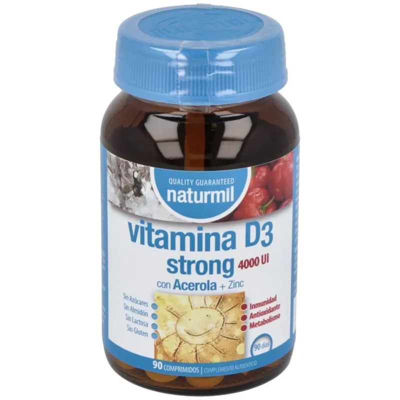 Naturmil vitamina d3 strong 90comp | Farmacia Barata Naturmil vitamina d3 strong 90comp | Farmacia Barata