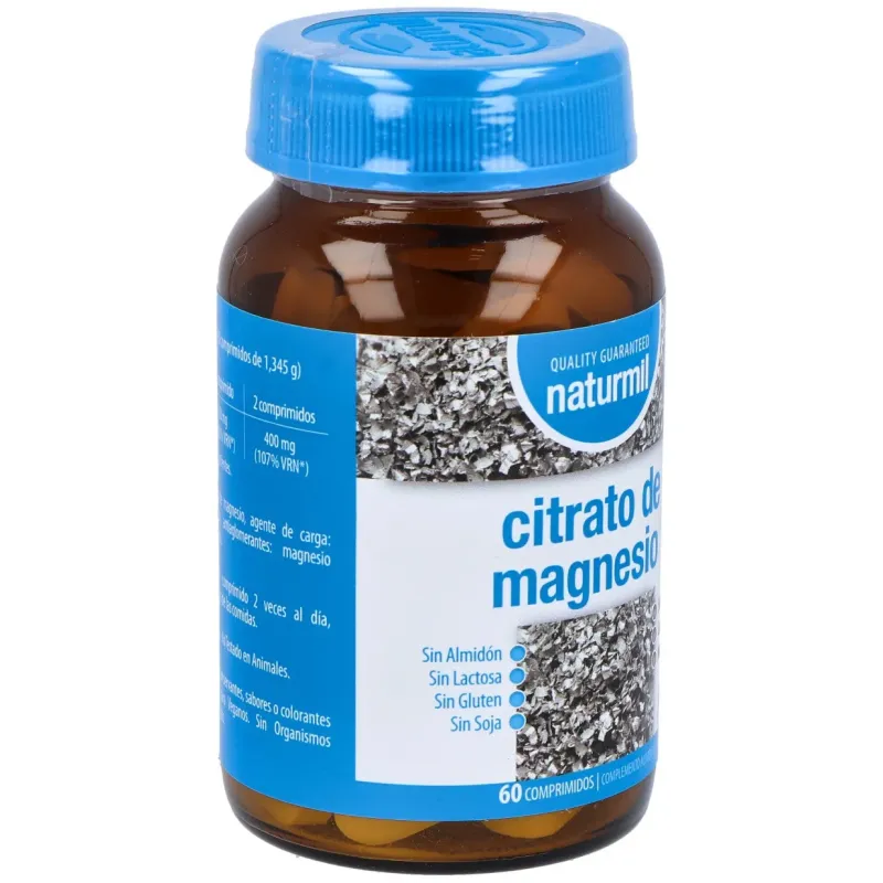 Naturmil citrato de magnesio 60comp | Farmacia Barata
