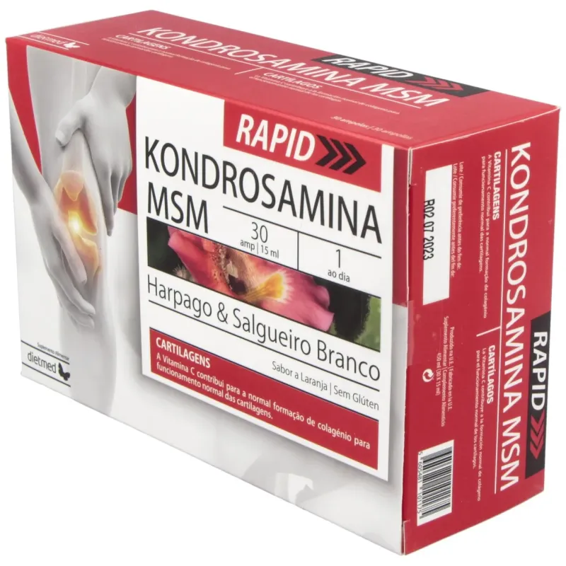 Dietmed kondrosamina msm rapid 30 ampollas | Farmacia Barata