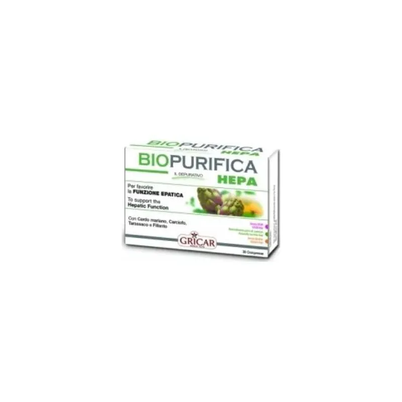 Gricar biopurifica hepa 30comp | Farmacia Barata