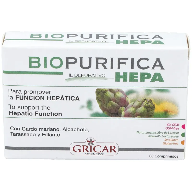 Gricar biopurifica hepa 30comp | Farmacia Barata