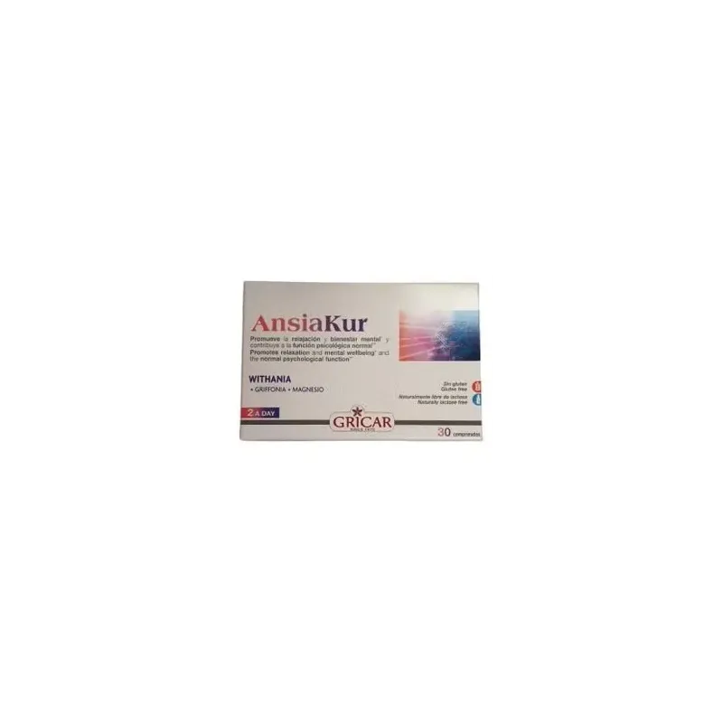Gricar ansiakur 30comp | Farmacia Barata