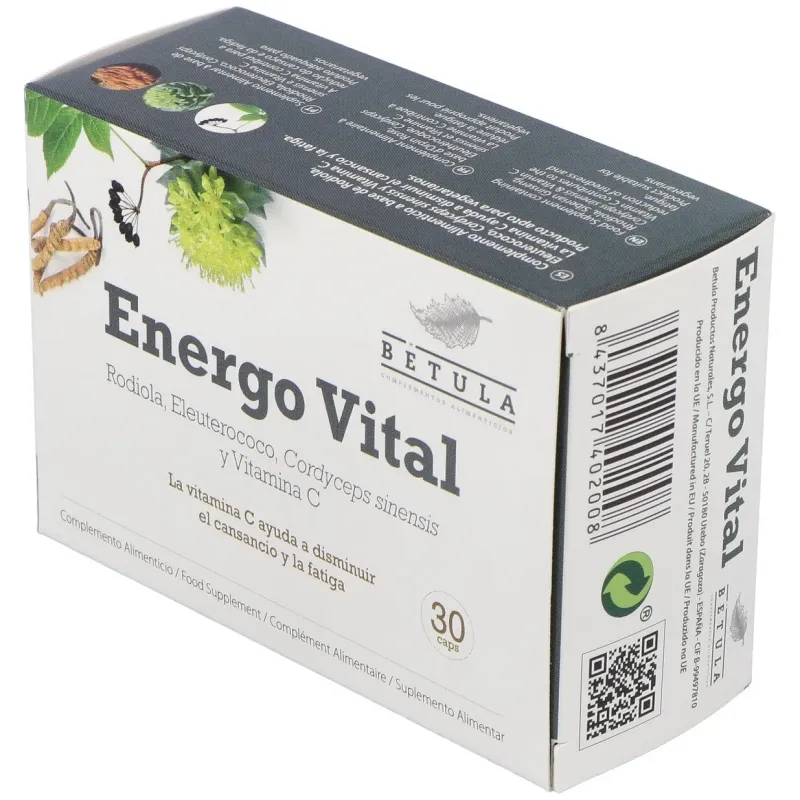 Betula energo vital 30caps | Farmacia Barata