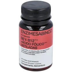 Enzime sabinco b6 + b12 + acido folico metiladas 60caps