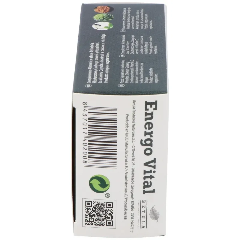 Betula energo vital 30caps | Farmacia Barata