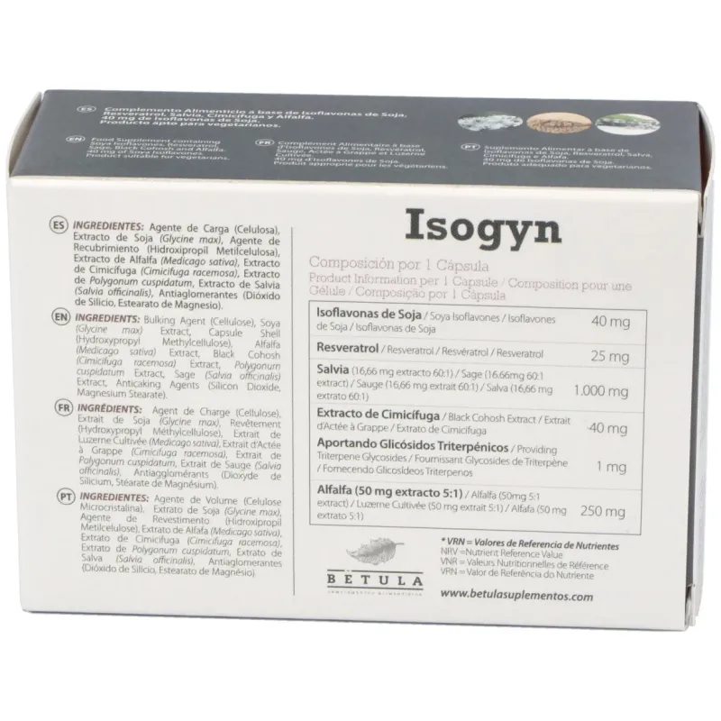 Betula isogyn 45caps | Farmacia Barata