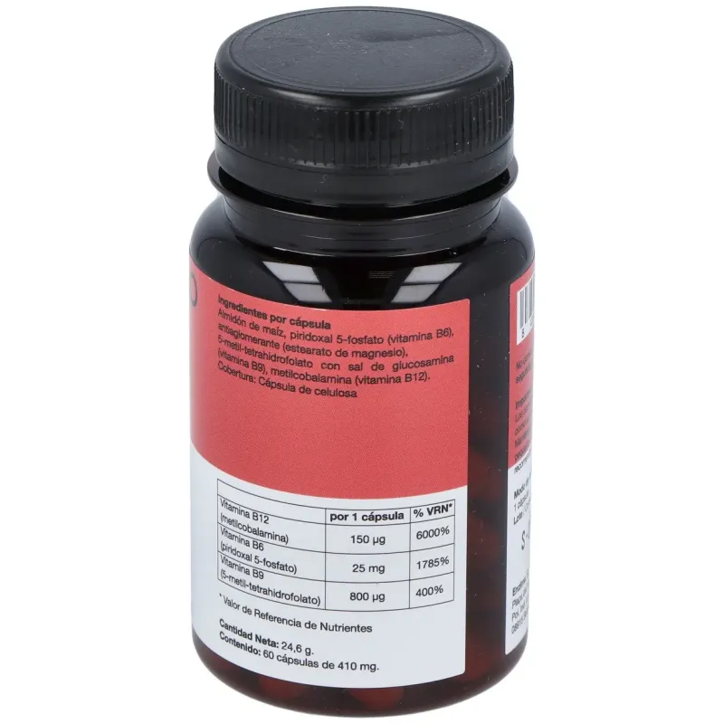 Enzime sabinco b6 + b12 + acido folico metiladas 60caps | Farmacia Barata