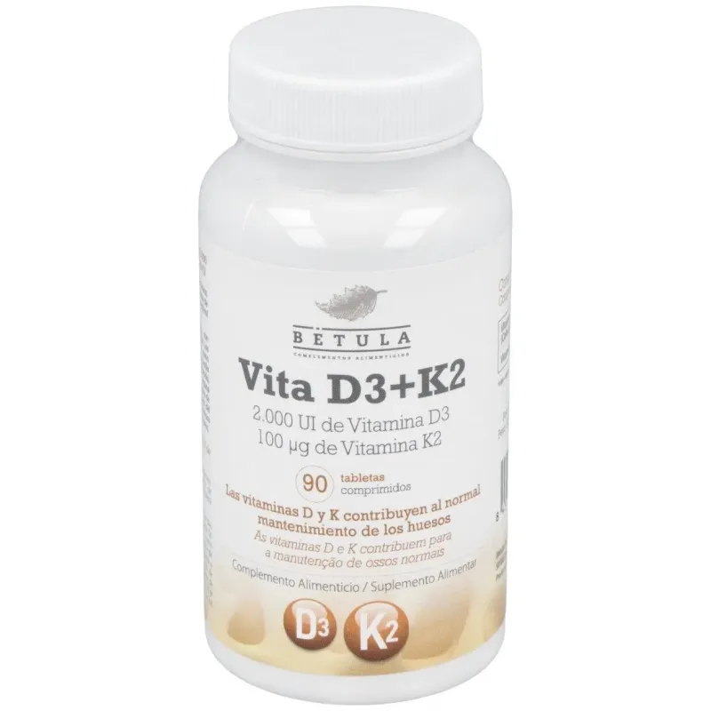Betula vita d3 + k2 90comp | Farmacia Barata Betula vita d3 + k2 90comp | Farmacia Barata