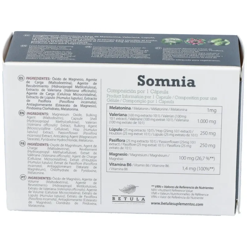 Somnia 30cap. | Farmacia Barata