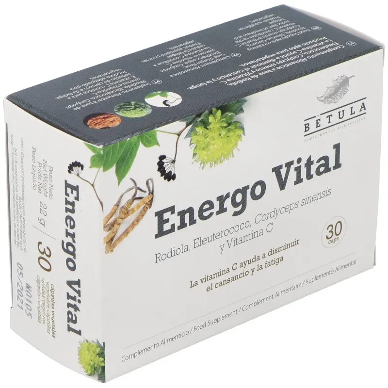 Betula energo vital 30caps | Farmacia Barata