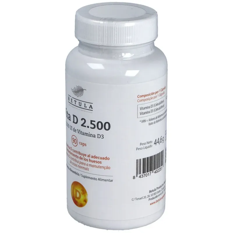 Betula vita d 2500 90caps | Farmacia Barata Betula vita d 2500 90caps | Farmacia Barata