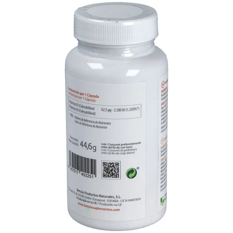 Betula vita d 2500 90caps | Farmacia Barata Betula vita d 2500 90caps | Farmacia Barata