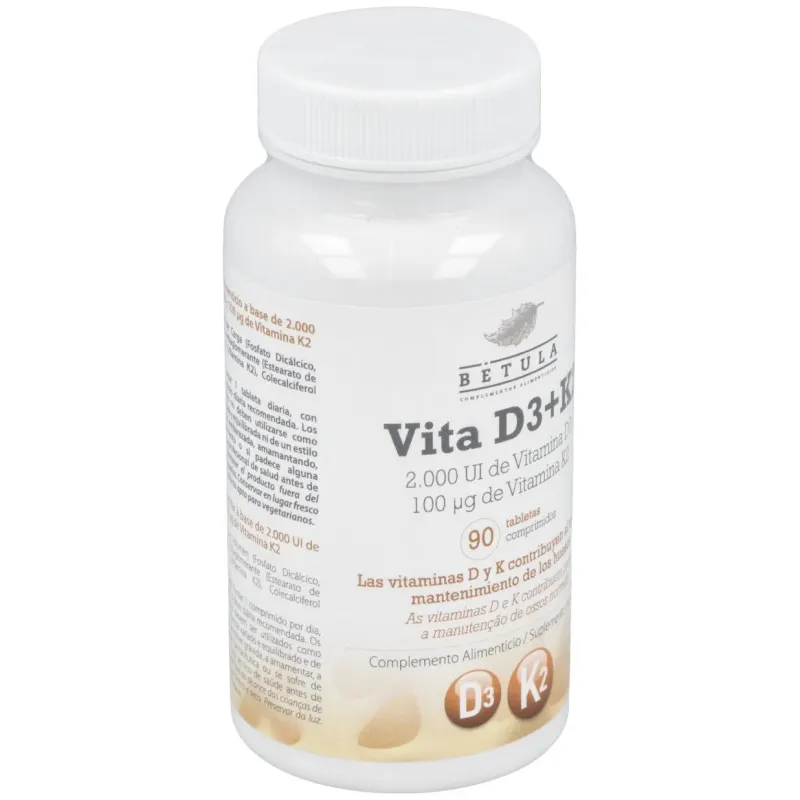 Betula vita d3 + k2 90comp | Farmacia Barata Betula vita d3 + k2 90comp | Farmacia Barata