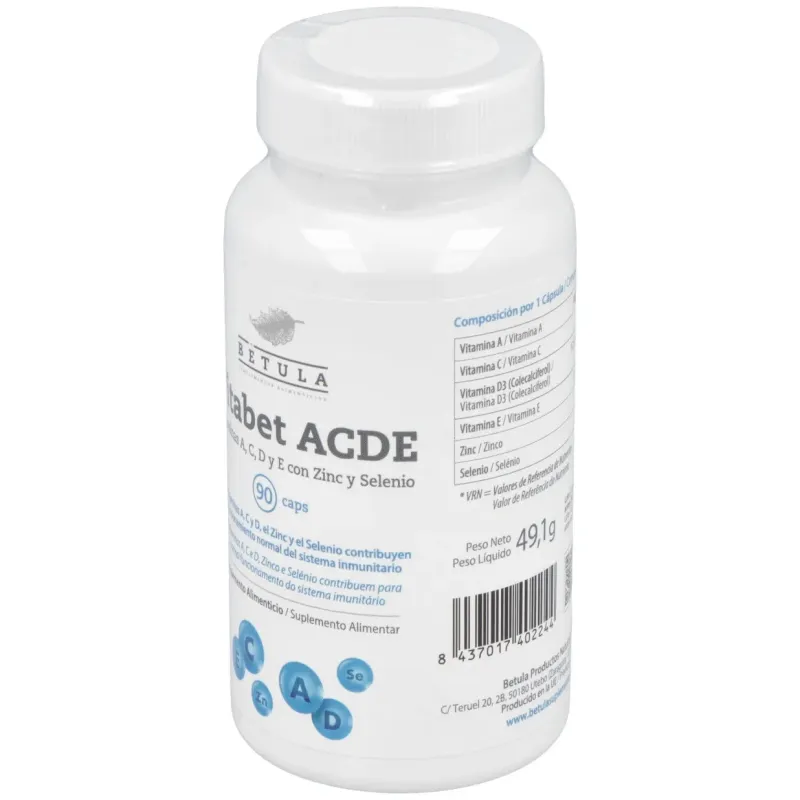 Betula vitabet acde 90caps | Farmacia Barata Betula vitabet acde 90caps | Farmacia Barata
