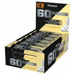 Weider protein 60% barritas cookie-crema 24ud.