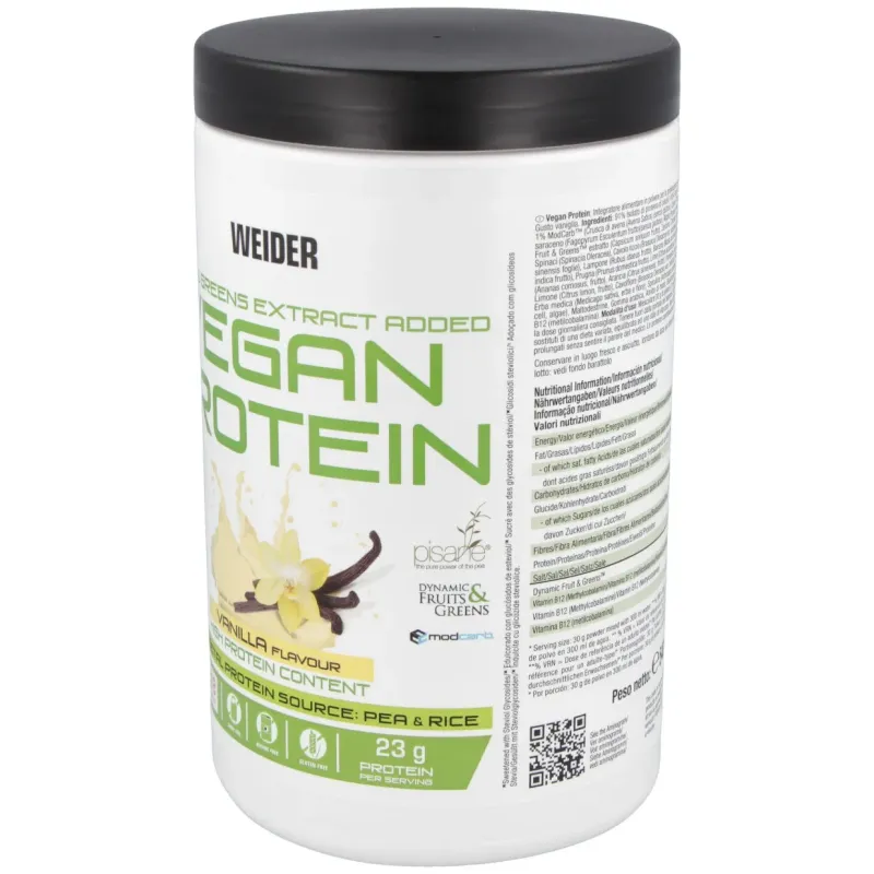 Weider vegan protein vainilla 540gr. | Farmacia Barata