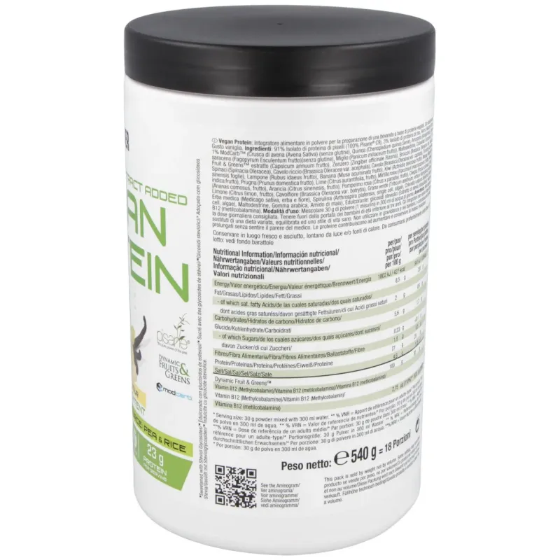 Weider vegan protein vainilla 540gr. | Farmacia Barata