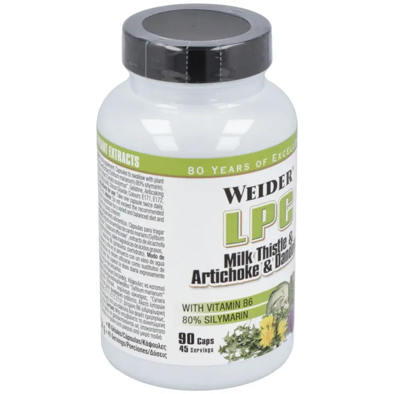Weider lpc (protector hepatico) 90cap. | Farmacia Barata