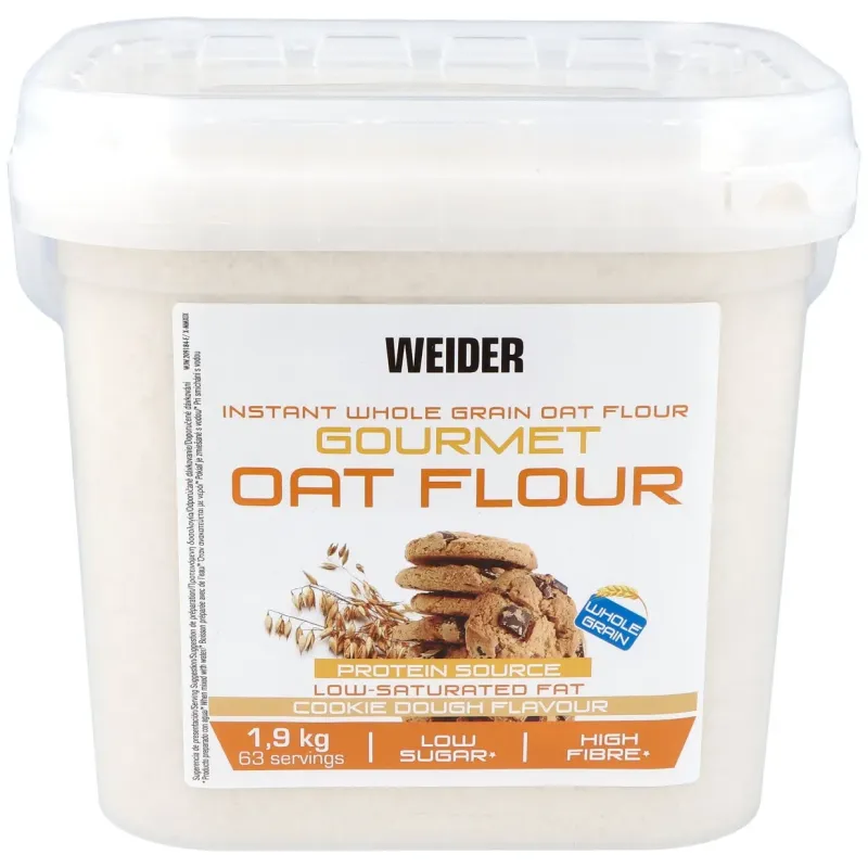 Weider harina oat gourmet cookie dough 1.9kg | Farmacia Barata