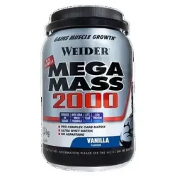 Weider mega mass 2000 vainilla 1,5kg.