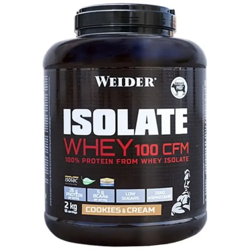 Weider isolate whey 100 cfm chocolate 2kg | Farmacia Barata