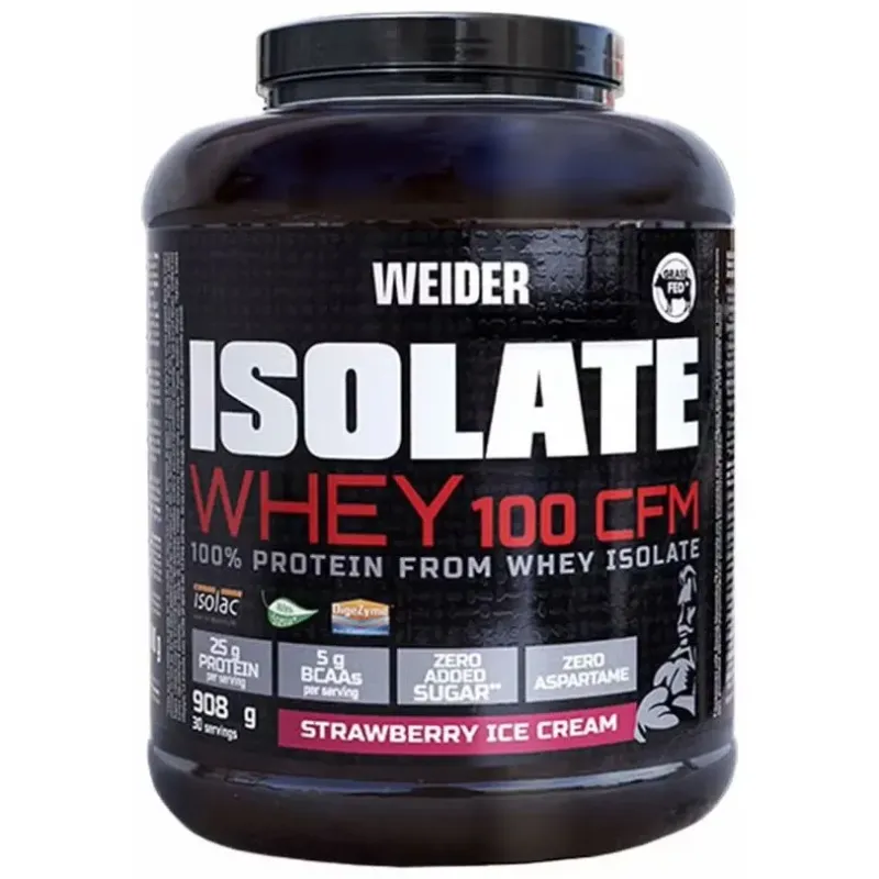 Weider isolate whey 100 cfm fresa 908g | Farmacia Barata