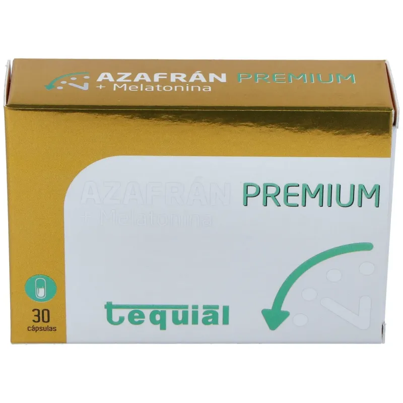 Tequial azafran premium + melatonina 30caps | Farmacia Barata