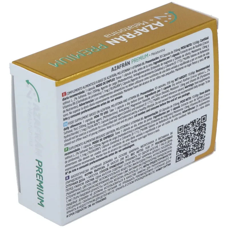 Tequial azafran premium + melatonina 30caps | Farmacia Barata