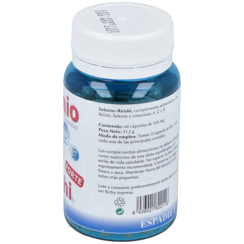 Espadiet selenio reishi 60caps | Farmacia Barata