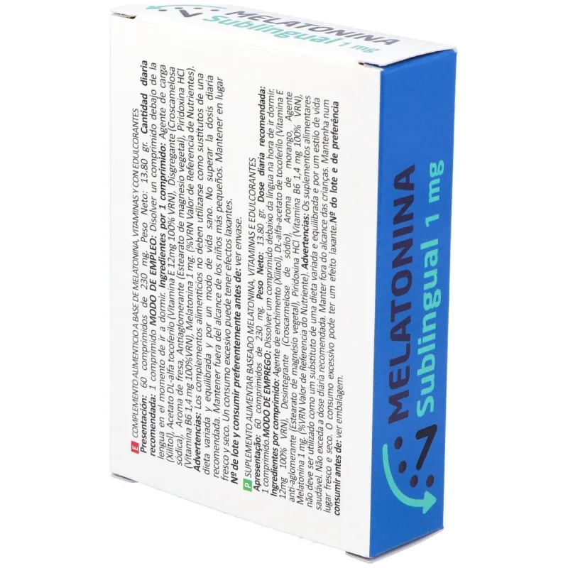 Melatonina 1mg. 60comp.sublinguales | Farmacia Barata