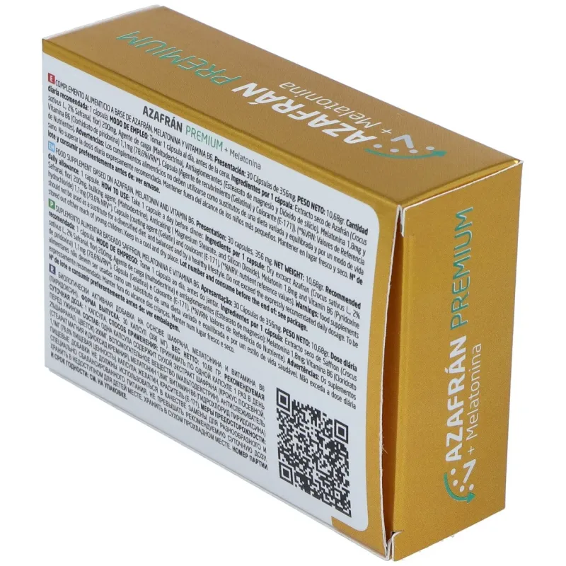 Tequial azafran premium + melatonina 30caps | Farmacia Barata