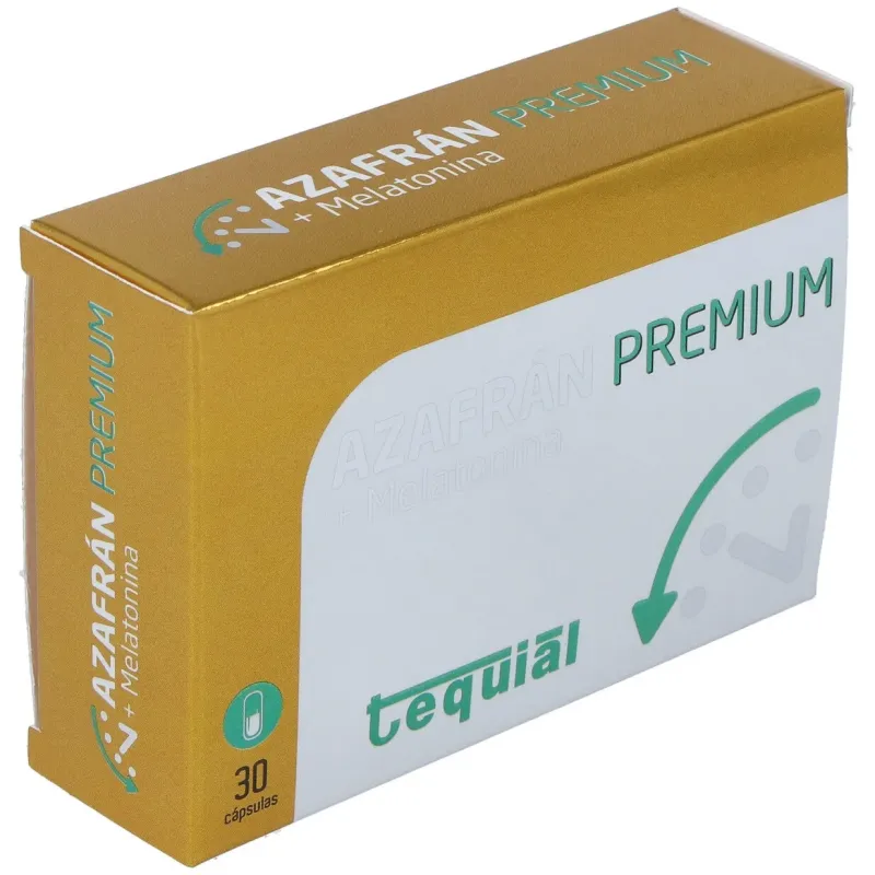 Tequial azafran premium + melatonina 30caps | Farmacia Barata