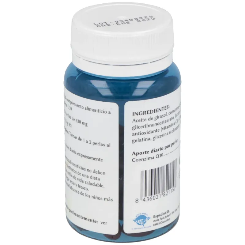 Espadiet ubiquinona q10 510mg 50 perlas | Farmacia Barata