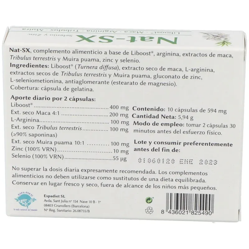 Espadiet nat sx 10caps | Farmacia Barata