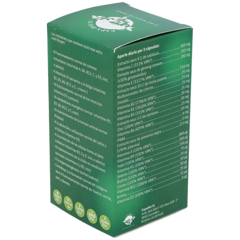 Espadiet multi man extra 90caps | Farmacia Barata