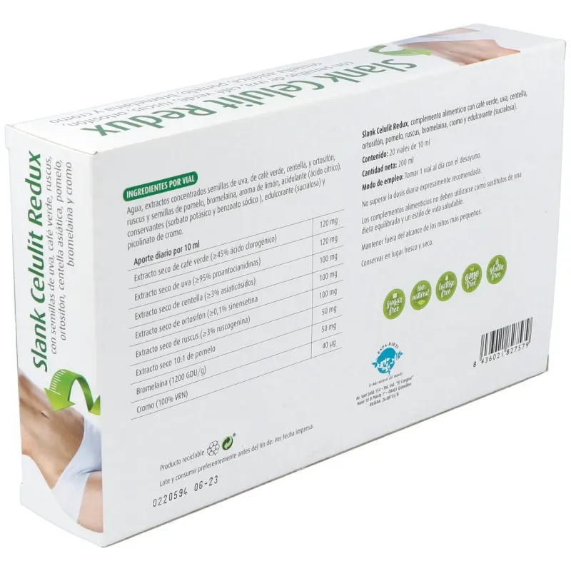 Reddir slank celulit redux 20 ampollas | Farmacia Barata