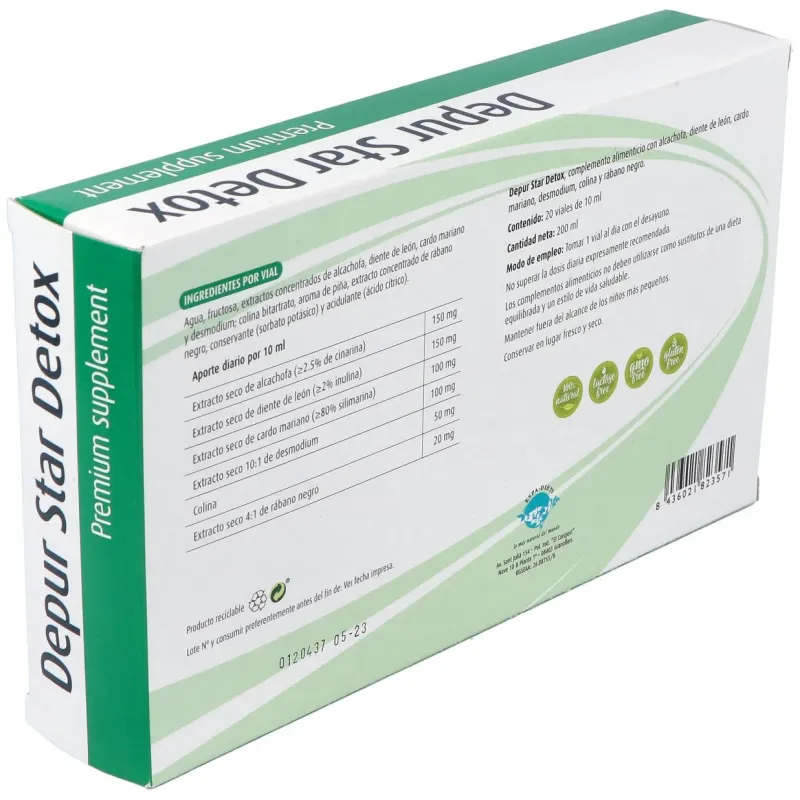 Espadiet depur star detox 20uds | Farmacia Barata