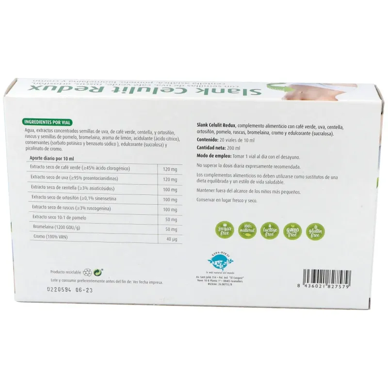 Reddir slank celulit redux 20 ampollas | Farmacia Barata