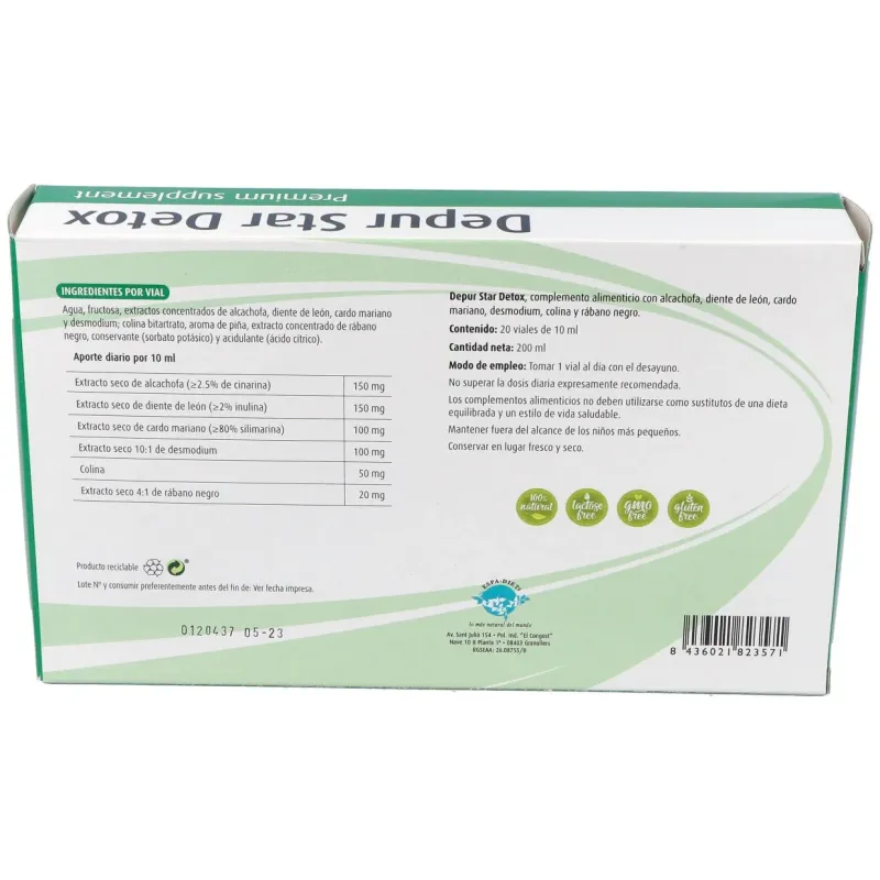 Espadiet depur star detox 20uds | Farmacia Barata