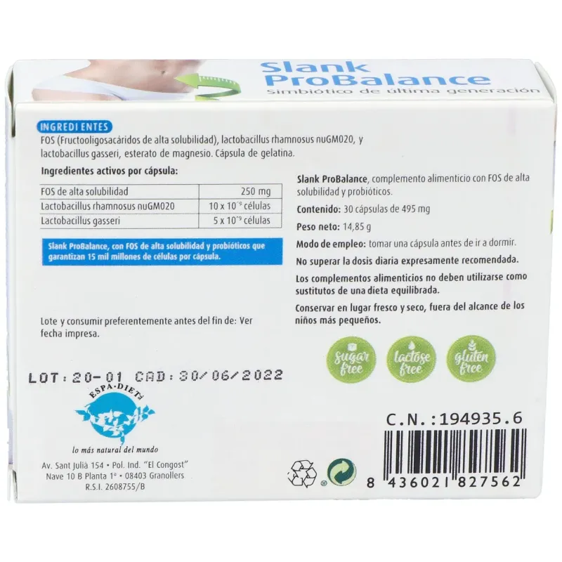 Espadiet slank pro balance 30caps | Farmacia Barata